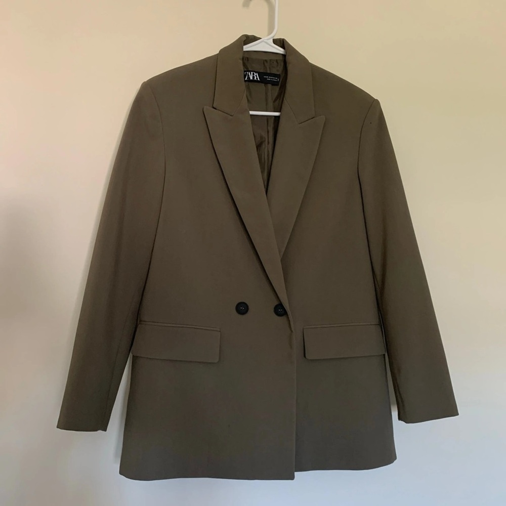 Zara Women’s Khaki Green Blazer